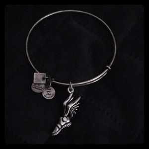Alex and Ani Winged Shoe Bangle
